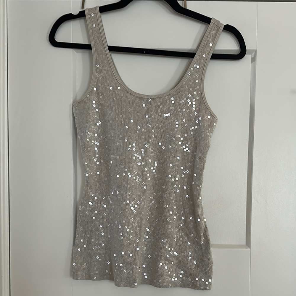 Sequin Embellished Tank Top